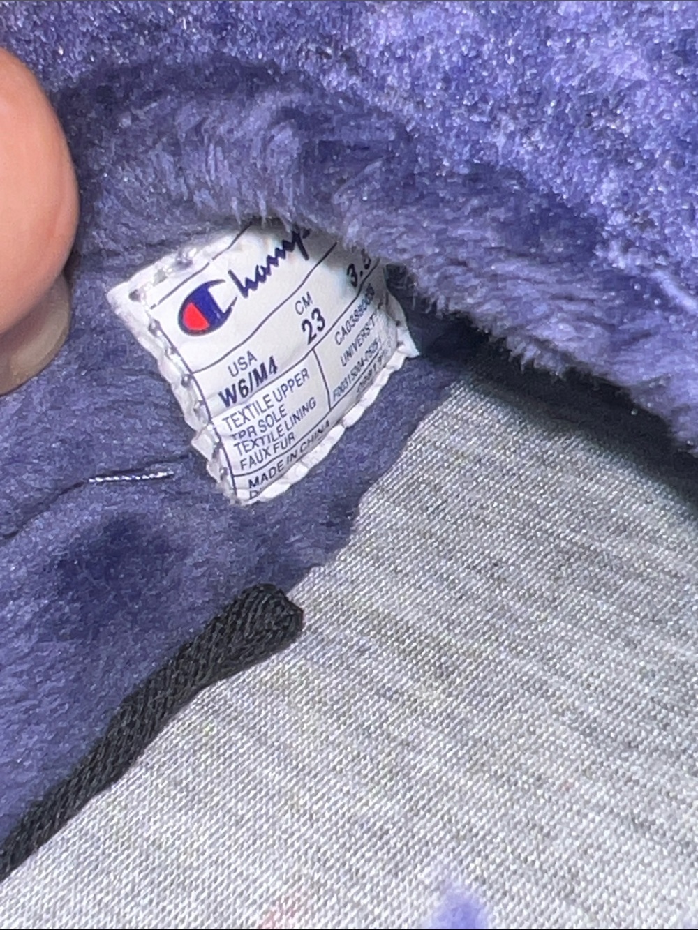 Champion Adult University Slippers - BLUE - Picture 6 of 8